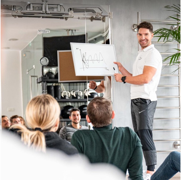 Jan Kovačič leading a Reset workshop for a company group